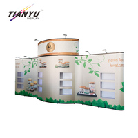 Stand d'exposition agricole fabriqué en Chine produit d'affichage pop-up support alimentaire avec placard pour foire commerciale