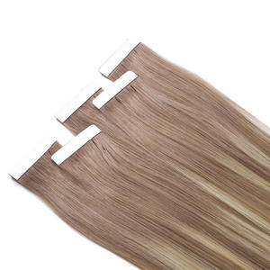 Extensiones de Cabello Natural Remy 100% de K.S WIGS Salon-Pro, Fijación Fuerte, Aplicación Invisible, Liso Natural, Sin Clips, Cinta Adhesiva Instantánea - Product Image 5