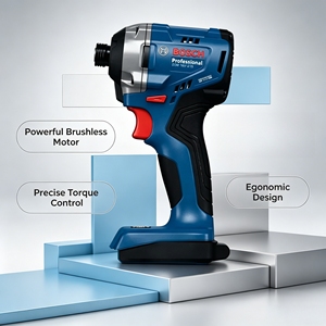 Avvitatore <span class=keywords><strong>a</strong></span> impulsi senza fili <span class=keywords><strong>Bosch</strong></span> GDR 18V-215, brushless, per impieghi gravosi, ad alta coppia, utensile elettrico professionale - Product Image 2