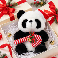 Peluche Panda Personnalisée Douce, Décoration de Noël, Cadeau de Fêtes pour la Maison, Vente en Gros pour Boutiques de Cadeaux