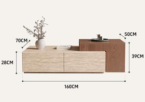 コーヒーテーブルシンプルライト高級モデルリビングルーム家庭用コーヒーテーブル高度なリフティング感覚収納ティーテーブル - Product Image 5