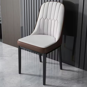Set <span class=keywords><strong>da</strong></span> Caffè all'Ingrosso Sedia <span class=keywords><strong>da</strong></span> <span class=keywords><strong>Pranzo</strong></span> <span class=keywords><strong>in</strong></span> <span class=keywords><strong>Pelle</strong></span> <span class=keywords><strong>Sedie</strong></span> <span class=keywords><strong>da</strong></span> Cucina Eleganti con Gambe <span class=keywords><strong>in</strong></span> Metallo - Product Image 1