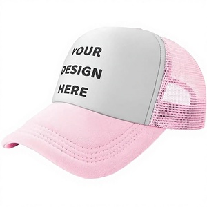 Casquette de baseball unisexe bicolore tendance pour l'extérieur, en maille d'été avec sangle réglable à pression - Product Image 3