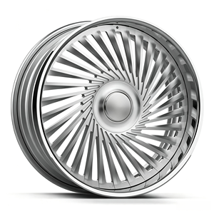 Jante en alliage multi-rayons Auron 17 pouces noir brillant avec face usinée monobloc pour la mise à niveau des voitures particulières - Product Image 2