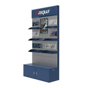 Moderno Exhibidor Metálico Ecológico de Proveedor de Shanghái con Iluminación LED para Tableros de Uñas, Herramientas y Accesorios - Product Image 1