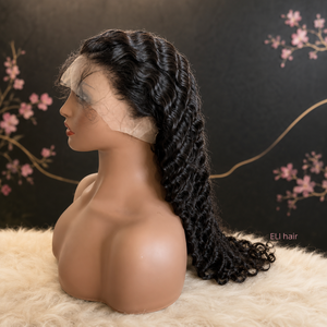 Perruques Lace Front en Cheveux Humains de Haute Qualité, Perruques Brésiliennes en Promotion, Style Ondulations Profondes Teintées, Extension de Cheveux Remy - Product Image 6