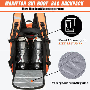 Free sample Custom Logo Ski Boot <b>Bag</b> Backpack Large Capacity Water-Resistant Snowboard Boot Multifunctional Skiing <b>Bag</b> - Product Image 4