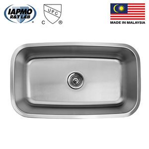 Fregadero Rectangular de Acero Inoxidable, Fregadero de Cocina DE UN Solo Tazón, 31 Pulgadas, Instalación Fácil DE UN Orificio, Grifo Bajo Encimera - Product Image 2