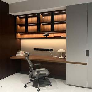 Librería de Madera de Estilo Moderno Minimalista Personalizada, Escritorio para Computadora en Forma de L - Product Image 5