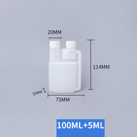 Offre Spéciale – Bouteille à double col de 1000 ml en PEHD souple, flacon doseur en plastique à double col de 500 ml pour liquides chimiques