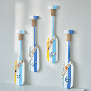 Remos decorativos de madera para barco, 4 Uds., estilo mediterráneo, decoración para colgar en la pared, patrón vertical, artesanía para escultura de pared - Product Image 2