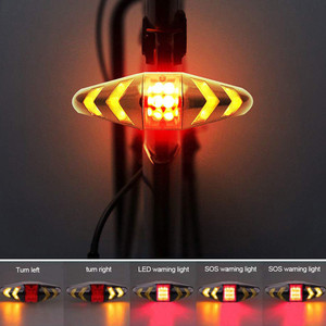 De Nuan Bicycle Rear Light LED <b>Wireless</b> Remote Control Turn Signal <b>Lamp</b> Cycling Waterproof IPX4 Rechargeable Battery Plastic 4 - Product Image 3