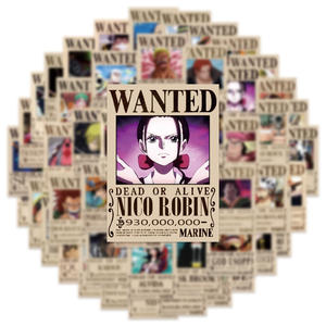 Nouvellement 50PCS Classic anime card luffy <span class=keywords><strong>One</strong></span> pieces <span class=keywords><strong>wanted</strong></span> <span class=keywords><strong>poster</strong></span> - Product Image 3