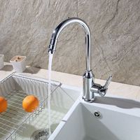 Robinet de cuisine moderne à poignée unique avec filtre à eau et finition chromée à prix abordable