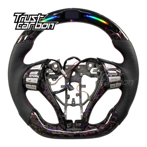 <span class=keywords><strong>พวงมาลัย</strong></span>คาร์บอนไฟเบอร์ฟอร์จแบบกำหนดเองพร้อมไฟ LED อัจฉริยะ สำหรับรถยนต์นิสสัน โร้ก เอ็กซ์เทรล พัลซาร์ อัลติมา เอสอาร์ แคชไค เอ็นพี300 นาวาร่า ปี 2013-2016 - Product Image 1