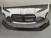 Pour B M3 M4 G80G82 amélioré A style kit de carrosserie de pare-chocs avant en fibre de carbone sèche jupes latérales aileron de diffuseur arrière
