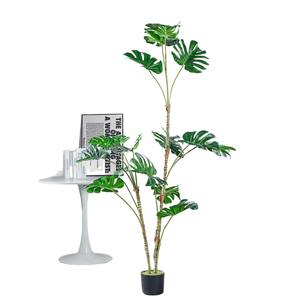 Hizyu Grand Arbre Artificiel Monstera Deliciosa Bonsaï <span class=keywords><strong>Géant</strong></span> 180cm Plastique Vert Écologique Plante d'Intérieur/Extérieur Salon - Product Image 5