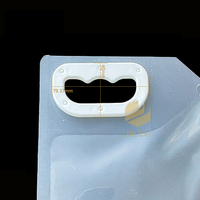 3l 5l type PET de qualité alimentaire Transparent usine utilisation de restauration personnalisée grande taille pochettes de buse poignée en plastique