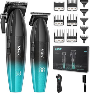 Cortadora de Pelo Profesional VGR V-640 DLC Blade 9000 RPM, Recargable, Kit de Afeitado Profesional para Barbería - Product Image 1