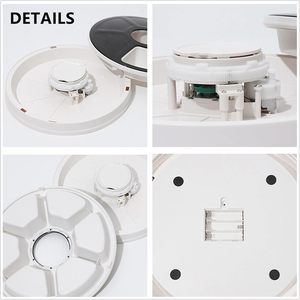 Comedero Automático para Perros con Temporizador, 6 Compartimentos Separados, Pantalla LCD Inteligente, Funciona con Batería, Material ABS, Uso en Interiores, Dispensador de Comida - Product Image 4