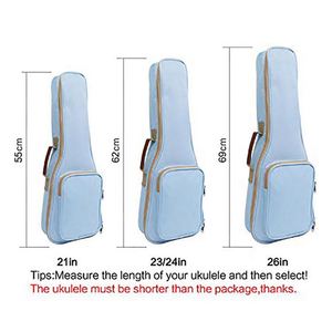 Estuche para ukelele de cuero de 10 mm, grueso, duradero y colorido, con almacenamiento, de fábrica BSCI. - Product Image 2