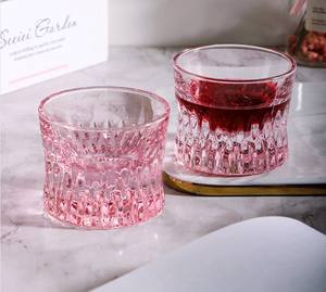 Tasse de bar créative en verre de whisky en cristal rose, gobelet à boisson forte en forme de taille, utilisation exclusive pour la maison et le <span class=keywords><strong>pub</strong></span> - Product Image 4