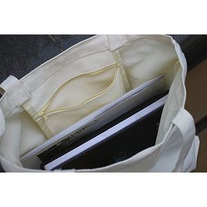 Bolso de Lona para Mujer, de un Solo Hombro, para Estudiantes Universitarias, para Llevar Libros, Diseño Literario Estilo Han, Portátil - Product Image 4
