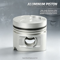 Original Standard Engine Overhaul Parts C223 NEW 88mm Aluminum Alloy Piston Set 8-94250-729-0 for ISUZU Diesel Engine