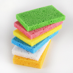 Multicolor Biodegradable <b>Natural</b> Cellulose Wood Pulp <b>Sponge</b> Scouring Pad Dish Washing Household Kitchen Cleaning Scrub <b>Sponges</b> - Product Image 2