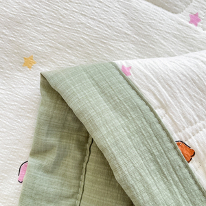 Parure de lit d'été à imprimé poney mignon - Literie douce en gaze double couche <span class=keywords><strong>pour</strong></span> enfants, couette respirante et légère - Product Image 6
