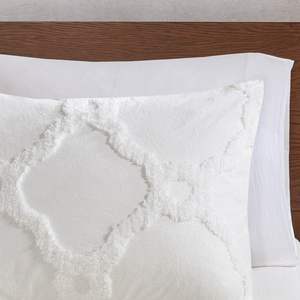 DB D0100HR2796 3-Piece Geometric Tufted Cotton Chenille <b>Comforter</b> <b>Set</b> - Product Image 3