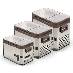 AS35 Réfrigérateur à deux zones Alpicool Congélateur mobile 12V et réfrigérateur Mini réfrigérateur compact en métal <span class=keywords><strong>pour</strong></span> le camping en plein air - Product Image 1