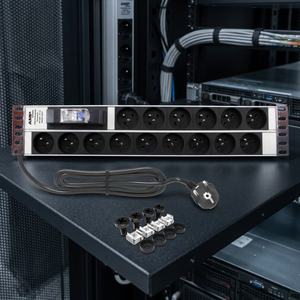 Caja de Distribución PDU AMP Connect 2U de 15 Vías Tipo E Francés con MCB 16A 220V Modelo SH192215132 para Equipos de TI - Product Image 3