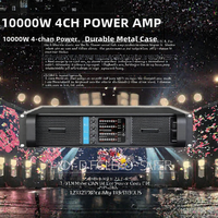 Amplificateur de puissance professionnel fp10000Qq actif 4 canaux AC pour amplificateur professionnel XLR, scène, karaoké, DJ, 2 ohms, boîtier métallique