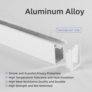 <span class=keywords><strong>Bandes</strong></span> d'obstruction de lumière en alliage d'aluminium en forme de U pour stores enrouleurs, bloqueurs d'écart lumineux, stores de fenêtre, rails latéraux - Product Image 6