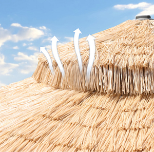 Tiki-sombrilla de paja para exteriores, parasol de alta calidad para patio, playa, techo de paja en paille - Product Image 5