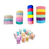 Bande adhésive de décompression pour adultes et enfants, jouet de boule arc-en-ciel DIY