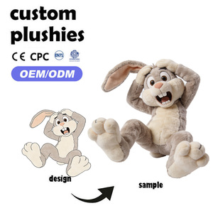 Peluche Personalizzato Cucciolo Bianco e Marrone Intrecciato in Piedi, un Ottimo Compagno per Bambini, Personalizzazione Esclusiva - Product Image 3
