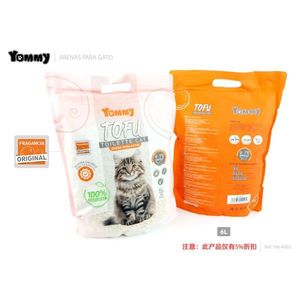 Arena para gatos Yommy Tofu 6L con aroma a limón - Product Image 4