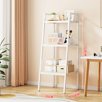 Étagère de rangement en acier au carbone pour échelle, support de rangement autoportant pour salle de bain, étagère d'angle, vente en gros d'usine