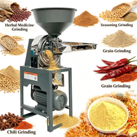 Moulin à grains électrique en acier inoxydable 3000W, haute productivité, monophasé, commercial, pour épices, piments, maïs, farine de blé
