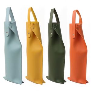 Porte-bouteille de vin portable, porte-verre à vin réutilisable pour les fêtes, porte-bouteille de vin durable pour les voyages, le camping et les pique-niques - Product Image 1