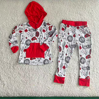 Ensemble de survêtement personnalisé en bambou pour bébé, sweat-shirt et pantalon à capuche pour tout-petit, ensemble 2 pièces en bambou pour enfants