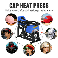 Nouvelle presse à chaud manuelle haute pression 10*22cm certifiée CE pour casquettes, transfert par sublimation pour l'impression de logos sur casquettes de baseball