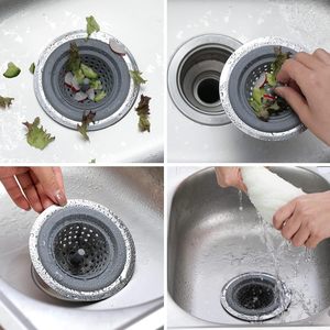 Bouchon d'évier en silicone <span class=keywords><strong>pour</strong></span> évier de cuisine avec bord en acier inoxydable - Product Image 6