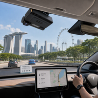 Sistem Mengemudi Canggih H265 yang Tangguh dan Pintar untuk Taksi ADAS DSM BSD AI Logic Manajemen Jarak Jauh AI Dashcam 1080P 4G LTE Dash Cam