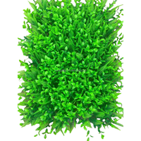 Faux mur décoratif d'herbe verte de panneau de mur de plante artificielle en plastique de bas entretien pour le balcon