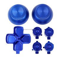 7 en 1 Boutons métalliques pour Playstation 5 PS5 Boutons directionnels en aluminium Boutons de direction en forme de balle Boutons de joystick Remplacement Accessoires