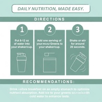 Poudre de superaliments verts en marque blanche ODM/OEM, mélange de jus de légumes, supplément de superaliments végétaux, boisson verte