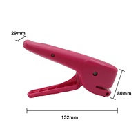 Prix d'usine de gros, logo personnalisé, plastique OEM portable 2022, nouveau styliste sans agrafes, agrafeuse sans agrafes, agrafeuse rose gratuite
